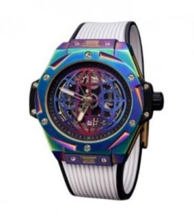 New Rainbow Watch Mens Dated Dial Analogue White Rubber Strap Watch NY London