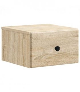 vidaXL Wall-Mounted Bedside Cabinet Sonoma Oak 34.5 x 33 x 20 cm