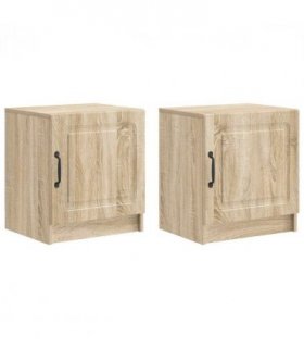 vidaXL Bedside Cabinet 2 pcs Sonoma Oak 43 x 34.5 x 47 cm