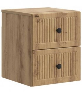 vidaXL Wall-Mounted Bedside Cabinet Artisan Oak 33 x 34.5 x 40 cm