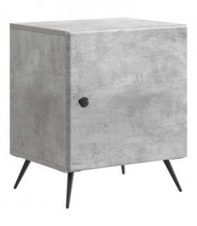 vidaXL Bedside Cabinet Concrete Grey 43 x 34.5 x 50 cm Engineered Wood