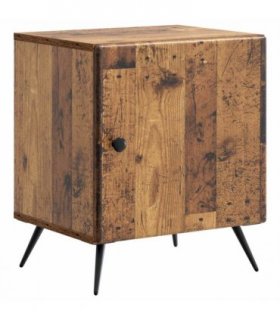 vidaXL Bedside Cabinet Old Wood 43 x 34.5 x 50 cm Engineered Wood