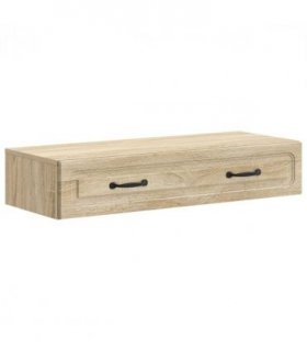 vidaXL Wall-Mounted Side Table Sonoma Oak 87.5 x 34.5 x 17 cm