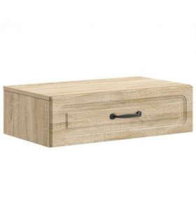 vidaXL Wall-Mounted Side Table Sonoma Oak 59 x 34.5 x 17 cm