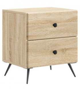 vidaXL Bedside Cabinet Sonoma Oak 43 x 34.5 x 47.5 cm Engineered Wood