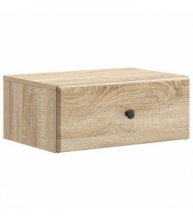 vidaXL Wall-Mounted Bedside Cabinet Sonoma Oak 49 x 34.5 x 20 cm