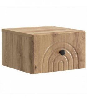 vidaXL Wall-Mounted Bedside Cabinet Artisan Oak 33 x 34.5 x 20 cm