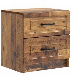 vidaXL Bedside Cabinet Old Wood 43 x 34.5 x 44.5 cm Engineered Wood