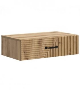 vidaXL Wall-Mounted Side Table Artisan Oak 59 x 34.5 x 17 cm
