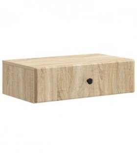vidaXL Wall-Mounted Side Table Sonoma Oak 59 x 34.5 x 17 cm