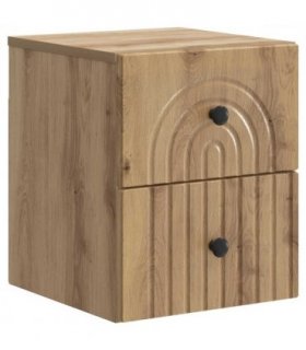 vidaXL Wall-Mounted Bedside Cabinet Artisan Oak 33 x 34.5 x 40 cm