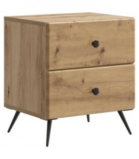 vidaXL Bedside Cabinet Artisan Oak 43 x 34.5 x 47.5 cm Engineered Wood