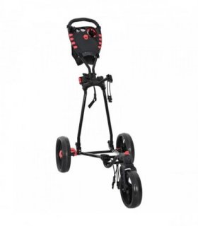 vidaXL Golf Trolley Folding Manual Black 110 x 60 x 132 cm Iron