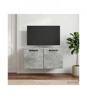 vidaXL Wall-Mounted TV Cabinet Concrete Grey 59.5 x 41 x 30 cm