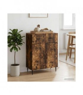 vidaXL Sideboard Smoked Oak 66 x 34.5 x 89.5 cm Engineered Wood
