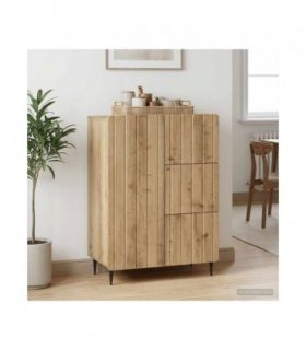 vidaXL Sideboard Artisan Oak 66 x 34.5 x 91.5 cm Engineered Wood