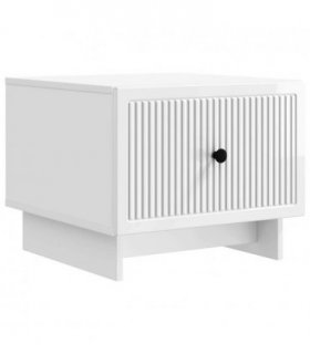 vidaXL Coffee Table High Gloss White 49 x 50 x 40 cm Engineered Wood