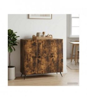 vidaXL Sideboard Smoked Oak 89 x 34.5 x 80 cm Engineered Wood