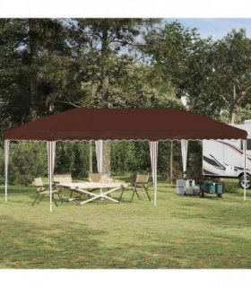 vidaXL Pop-up Party Tent 575 x 290 x 245 cm Brown