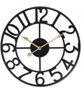 40CM NUMBERS METAL CLOCK