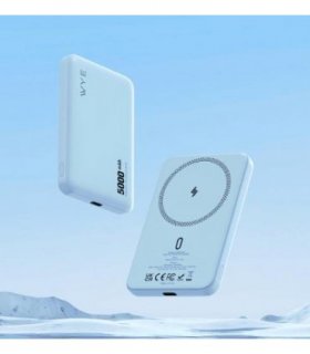 Wyeflux Slim Magnetic 5K Portable Power Bank - Blue