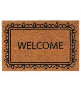 vidaXL Door Mat Natural 40x60 cm Tufted Coir