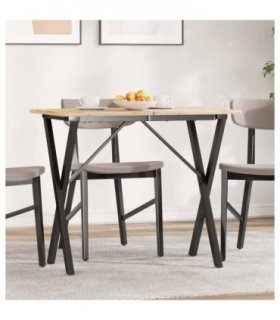 vidaXL Dining Table Legs X-Frame 80x40x73 cm Steel