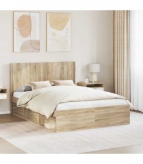 vidaXL Headboard Sonoma Oak Engineered Wood