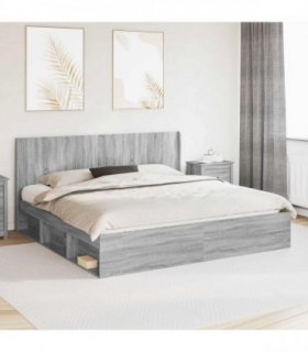 vidaXL Headboard Grey Sonoma Engineered Wood