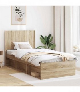 vidaXL Headboard Sonoma Oak Engineered Wood