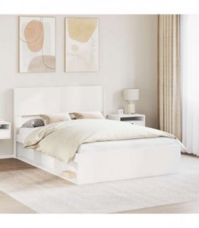 vidaXL Headboard White PB
