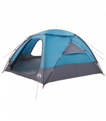 vidaXL Dome Tent with Removable Rainfly Blue 12-Person