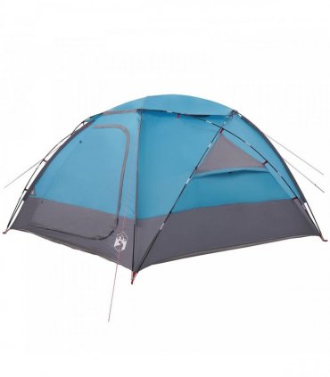 vidaXL Dome Tent with Removable Rainfly Blue 12-Person