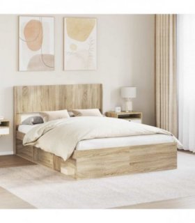 vidaXL Headboard Sonoma Oak PB