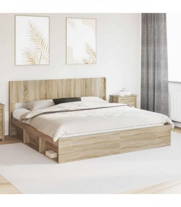 vidaXL Headboard Sonoma Oak PB
