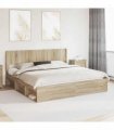 vidaXL Headboard Sonoma Oak PB