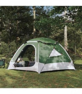 vidaXL Dome Tent with Removable Rainfly Green 4-Person