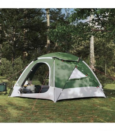 vidaXL Dome Tent with Removable Rainfly Green 4-Person