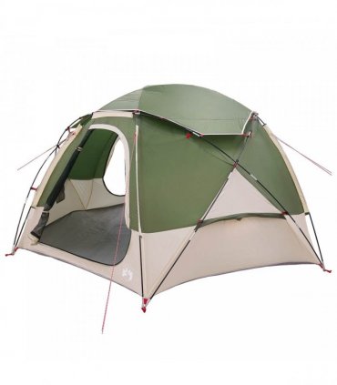 vidaXL Dome Tent with Removable Rainfly Green 4-Person