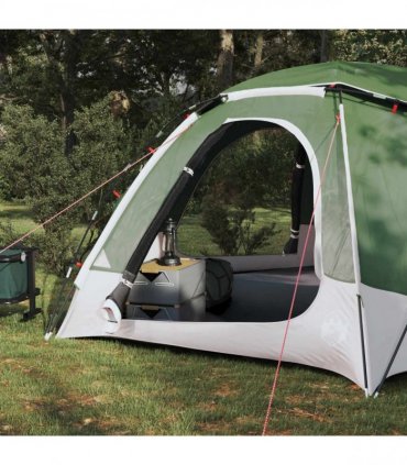 vidaXL Dome Tent with Removable Rainfly Green 4-Person
