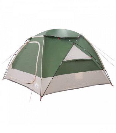 vidaXL Dome Tent with Removable Rainfly Green 4-Person