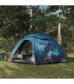 vidaXL Dome Tent with Removable Rainfly Blue 4-Person