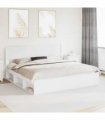 vidaXL Headboard White PB