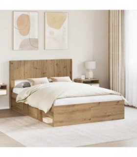 vidaXL Headboard Artisan Oak PB