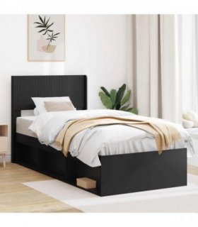 vidaXL Headboard Black PB