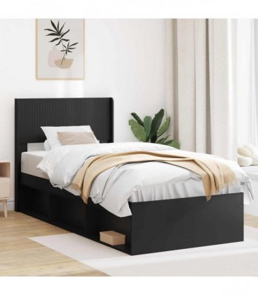 vidaXL Headboard Black PB