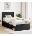 vidaXL Headboard Black PB