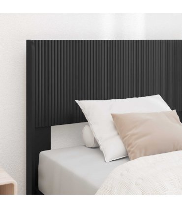 vidaXL Headboard Black PB