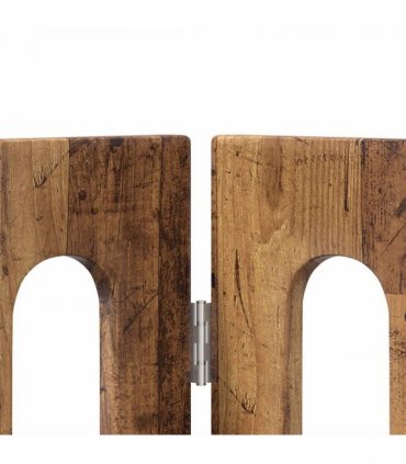 vidaXL Folding Pet Fence 2 pcs Oak Wood 100.5 x 38 x 70 cm