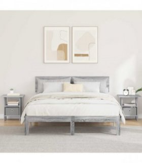 vidaXL Bedside Table 2 pcs Grey Sonoma 41 x 40 x 45 cm Engineered Wood